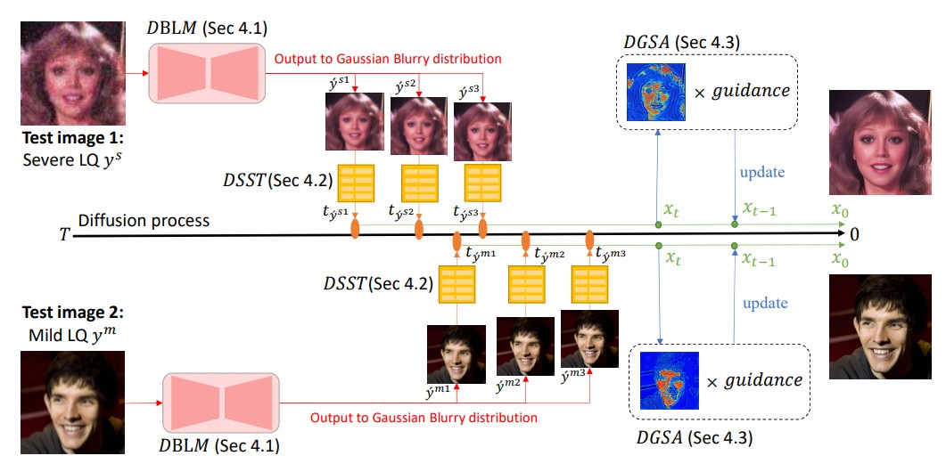 DynFaceRestore:  Balancing Fidelity and Quality in Diffusion-Guided Blind Face Restoration with  Dynamic Blur-Level Mapping and Guidance